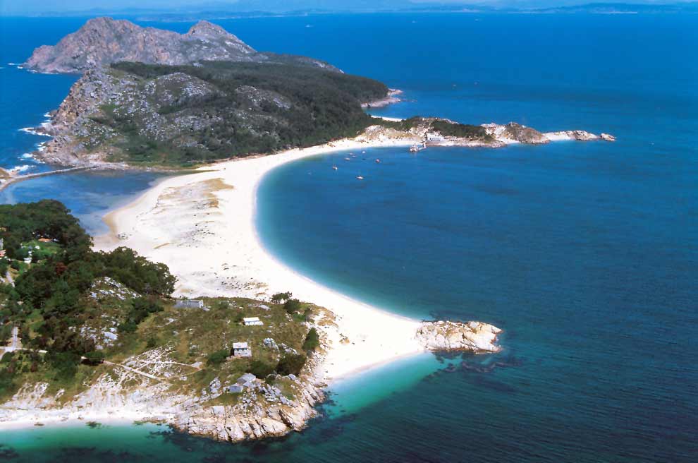 A Day on the Cies Islands in Galicia, Spain